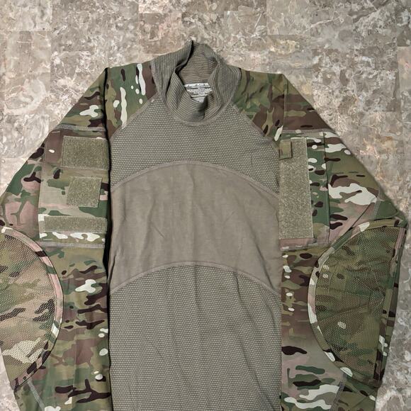 Massif Army Combat Shirt Mens Medium Flame Resistant FR OCP Multicam Padded - Picture 4 of 9